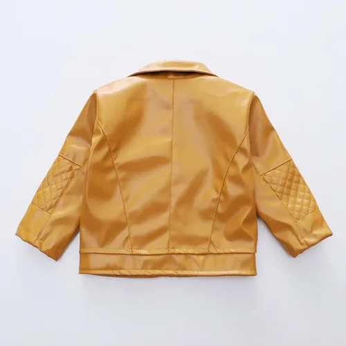 Vista 5 de Chaquetas de piel sintética para niños y niñas pequeños, abrigo de otoño e invierno para niñas