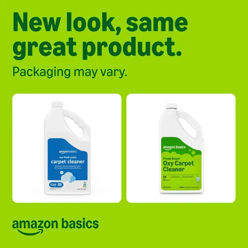 Vista 2 de Amazon Basics Limpiador de alfombras, removedor de manchas de alfombras, aroma fresco, 64 onzas líquidas