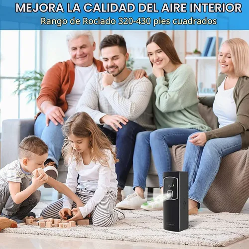 Vista 4 de SVAVO Dispensador automático de ambientador, montado en la pared/de pie, dispensador de aerosol automático programable para interiores, dormitorio