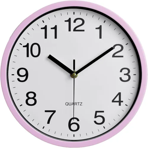 Vista 9 de Large Wall Clock, 10 Inch Silent Non-Ticking Quartz Battery Operated Black Wall Clock,Classic Round Living Room Clocks Wall for Kitchen Office Home