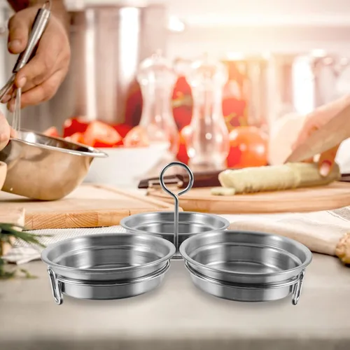 Vista 7 de Cabilock Molde de acero inoxidable con cepillo de pastelería para sándwiches de desayuno