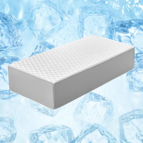 Vista 7 de Kehangte Almohada de cubo refrescante para dormir de lado, almohada cuadrada de espuma viscoelástica para dormir de lado, firme y suave apoyo