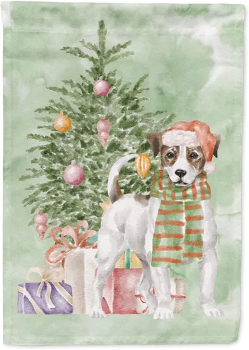 Vista 83 de Caroline's Treasures CK8213GF Bulldog Inglés #2 Regalos de Navidad y árbol de jardín Bandera de buzón Bandera decorativa para patio exterior, patio