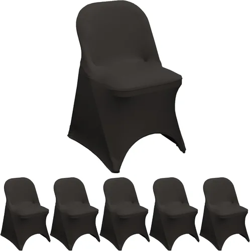 Vista 7 de YOUR CHAIR COVERS - Funda para silla plegable de elastano elástica, color negro