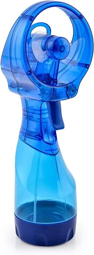 Vista 16 de O2COOL - Ventilador de mano de lujo, funciona con pilas, ventilador pulverizador de agua (verde) Sí