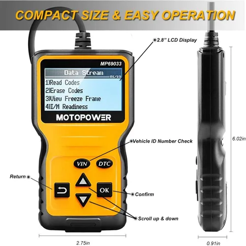 Vista 3 de MOTOPOWER MP00205B 12V cargador de batería Mantenedor con MP69033
