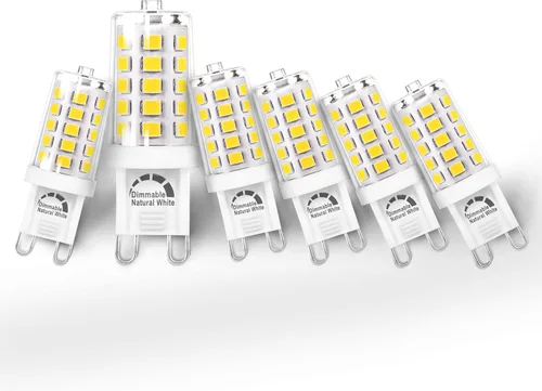 Vista 9 de Heifymi AC100-240V GY6.35 Bombilla LED equivalente a 5 W Halgoen JC tipo GY6.35/G6.35 base bi-pin blanco cálido 2700 K para candelabros, colgante
