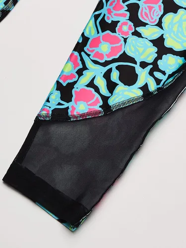 Vista 4 de Under Armour HeatGear - Tobillera estampada para niña