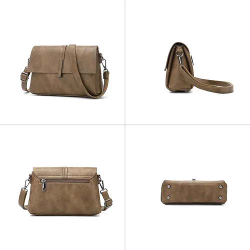 Vista 2 de KouLi Buir Bolsos cruzados para mujer, bolsos de cuero sintético, bolsos de diseñador de moda, bolso de hombro de mano de noche