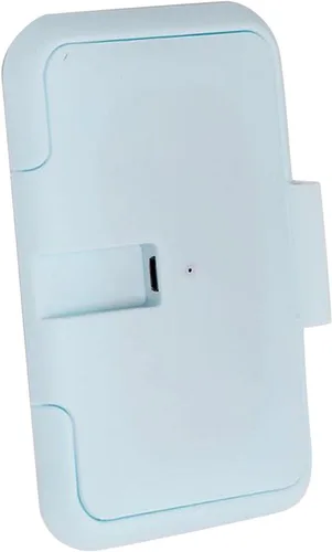 Vista 7 de Portátil USB Wet Wipe Warmer Termostato Temperatura Azul Claro Calor Doble Capas Cubierta Bebé Wet Wipe Calentador