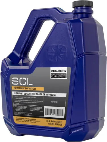 Vista 5 de Polaris 2873106 SCL lubricante completamente sintético para caja de cadena de moto de nieve 1 galón