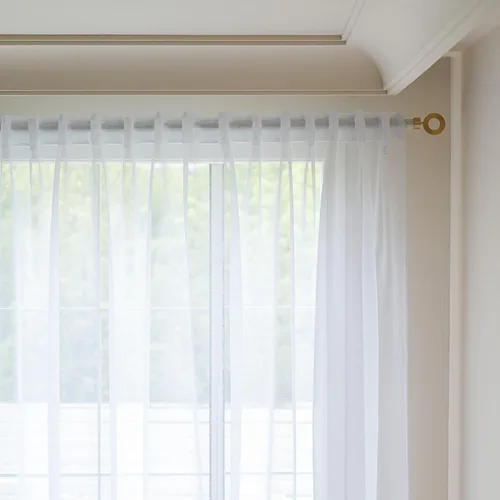 Vista 29 de MYSTIC-HOME Juego de cortinas de niveles transparentes blancas para cocina de 24 pulgadas de largo, tratamiento de cortinas para ventanas pequeñas