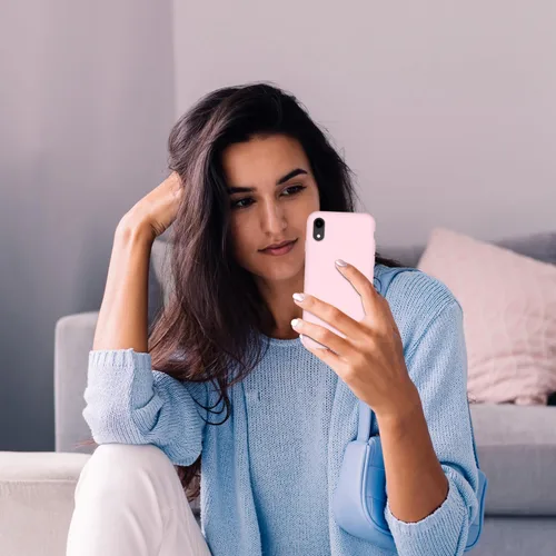 Vista 7 de Cordking Funda diseñada para iPhone XR, funda de silicona ultra delgada a prueba de golpes con [forro de microfibra suave antiarañazos], 6.1