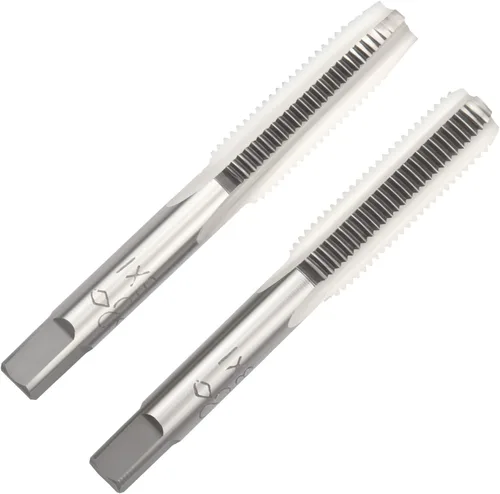 Vista 34 de M2 X 0.4 Mano métrica de grifo, mano derecha M2 X 0.016 in roscado mano grifo 1 par M2 X 0.4 Hand Tap 1Pair, Made of Alloy Tool Steel, Includes a