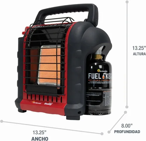 Vista 3 de Mr. Heater - Calentador radiante portátil Buddy de 9,000 BTU (Canadá)