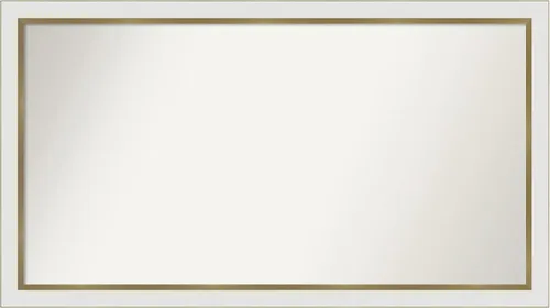 Vista 92 de Amanti Art Espejo personalizado, espejo de baño estrecho Alexandria White Wash, espejo de pared o espejo de tocador de baño sobre el fregadero