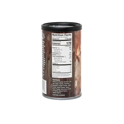 Vista 2 de Jake's Nut Roasters - Almendras para barbacoa (paquete de 2) almendras sazonadas tostadas secas enteras - Bocadillo alto en proteínas con sabor a