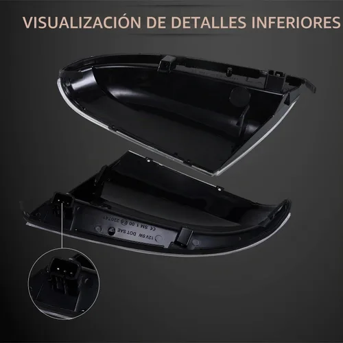 Vista 3 de Repuesto de luz intermitente para espejo izquierdo y derecho del lado del conductor para Dodge Ram 1500 2500 2009 2010 2011 2012 2013 2014 2015 2016