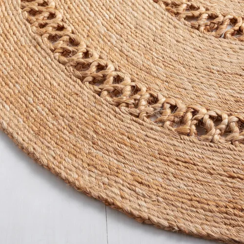 Vista 3 de SAFAVIEH Colección redonda de fibra natural NFB254A de 3 pies, redonda, natural, hecha a mano, estilo bohemio, con encanto de yute