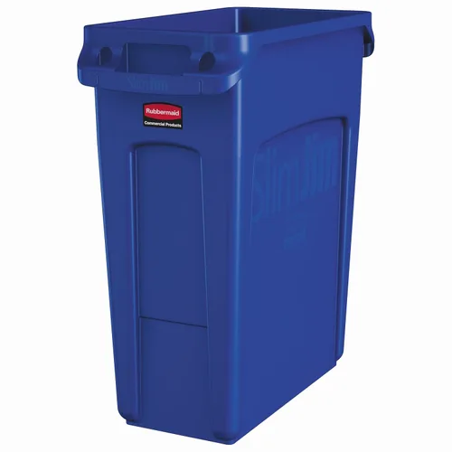 Vista 10 de Rubbermaid Commercial Products Slim Jim Trash Can, Beige, 16-Gallon
