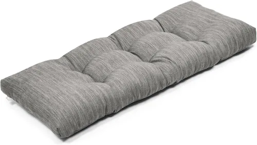 Vista 13 de baibu Almohadilla de banco clásica de 36 pulgadas de color sólido con lazos, almohada de banco rectangular súper suave para interiores y exteriores
