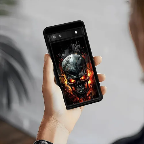 Vista 840 de Compatible con Google Pixel 4A 5G Mobile Case Creative Acrylic Panel trasero Silicona Protección Grip especialmente diseñado para Google Pixel 4A 5G