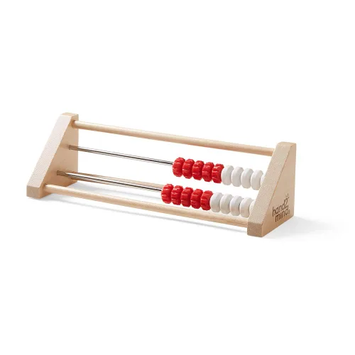 Vista 6 de hand2mind Rekenrek sensorial de madera de 20 cuentas, juego de 1
