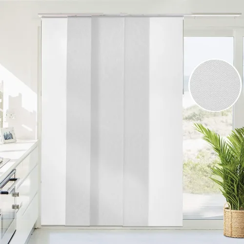 Vista 10 de CHICOLOGY Persianas de puertas corredizas, Persianas para puertas corredizas de vidrio, persianas verticales para puertas de patio, divisor