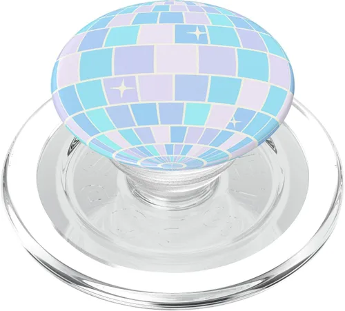 Vista 8 de PopSockets de bola de discoteca estética pastel danesa PopGrip intercambiable