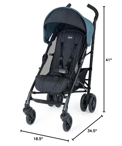 Vista 8 de Cochecito Chicco Liteway, Cochecito de Bebé de Plegado Compacto con Capota, Cochecito Tipo Paraguas con Marco de Aluminio Ligero, para Uso con Bebés