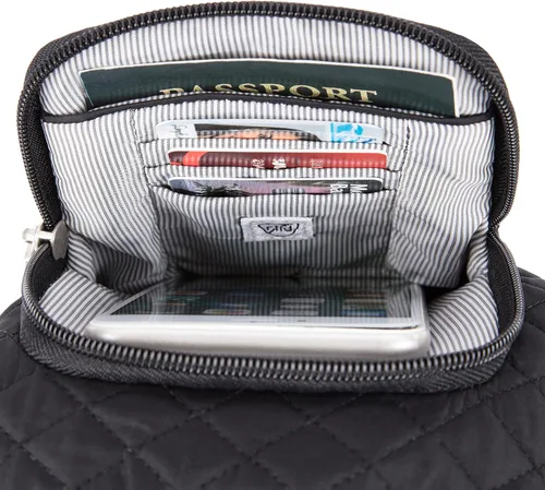 Vista 3 de Travelon Bolsa con diseño bohemio para botella de agua Negro 43426-500
