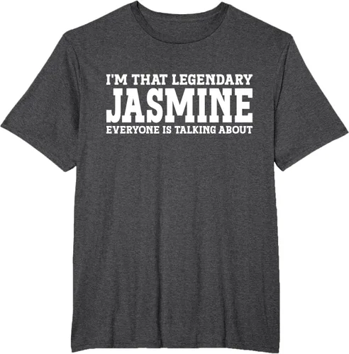 Vista 19 de Jasmine Personal Name - Camiseta divertida de jazmín para mujer y niña, Negro