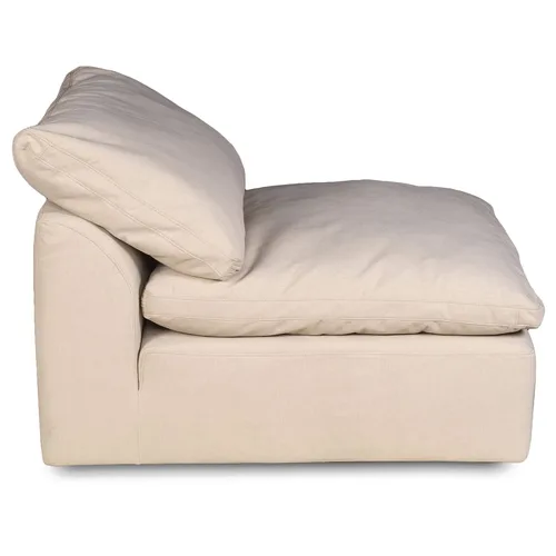 Vista 4 de Sunset Trading Cloud Puff Seccional Silla sin brazos, configurable, marrón
