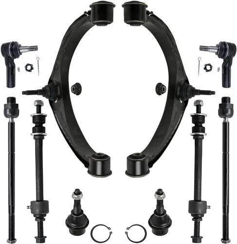 Vista 57 de Detroit Axle - Kit de suspensión delantera de 10 piezas para Jeep 2002-2004