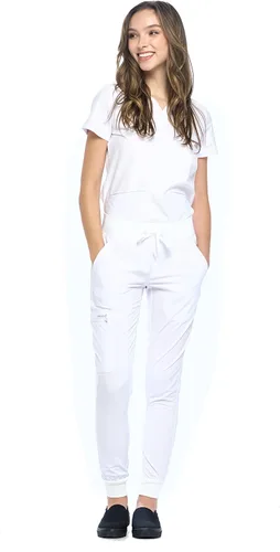 Vista 3 de Dagacci Medical Uniform Conjunto de ropa quirúrgica unisex de 4 vías para mujer y hombre