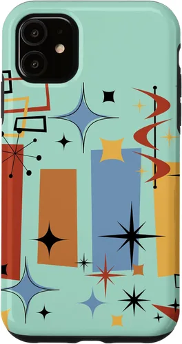 Vista 8 de Retro Mid Century Modern MCM Vibe Aesthetic Kitsch Art Case for iPhone 17