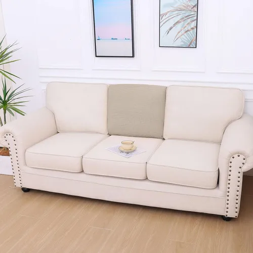 Vista 258 de hyha Fundas impermeables para sofá seccional, fundas de cojín Beige