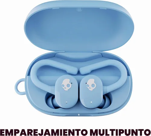 Vista 5 de Auriculares Skullcandy Push Play Active inalámbricos, auriculares Bluetooth, ajuste con aislamiento de ruido, 34 horas de batería, gancho
