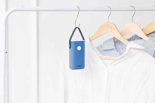 Vista 6 de HubiCare - Mini purificador de aire portátil – Aire inalámbrico que no requiere un filtro HEPA y elimina olores – coches, camadas de mascotas y Azul