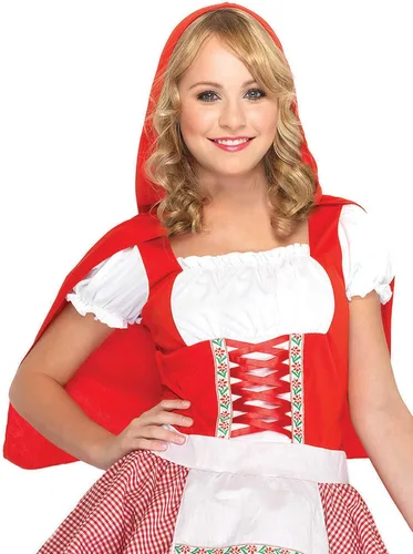 Vista 2 de Leg Avenue Women's 2 Piece Red Hiding Hood Costume