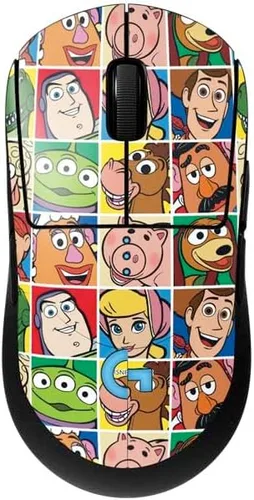 Vista 3 de Skinit Calcomanía de otra piel compatible con el mouse inalámbrico G Pro para juegos, diseño oficial de Disney Toy Story Sheriff Woody