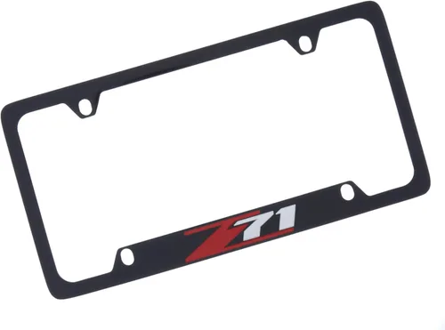 Vista 5 de Chevrolet Z71 Soporte para marco de matrícula (2 agujeros/latón, cromo/ancho)