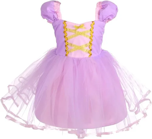 Vista 7 de Lito Angels Disfraz de princesa de tul para niñas pequeñas, disfraz de cuento de hadas de Navidad, fiesta de Halloween con accesorios Azul
