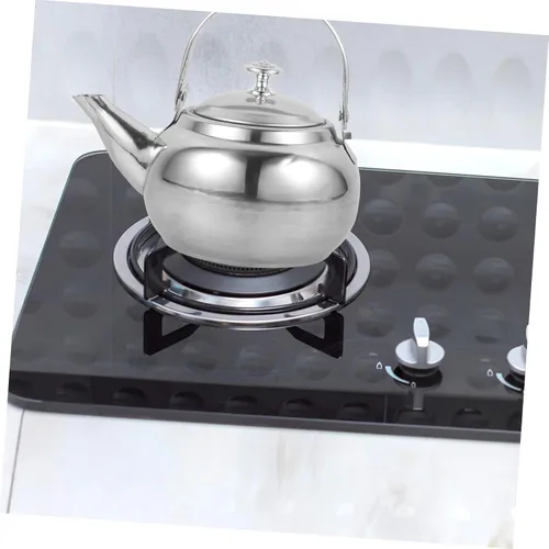Vista 9 de Hervidor de té para estufa de acero inoxidable, silbido, resistente al desgaste, suministros para el hogar