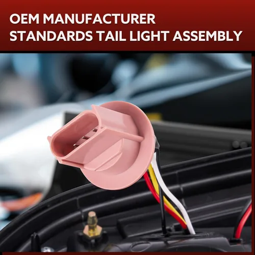 Vista 3 de Luces traseras LED compatibles con Ford F250 F350 F450 Super Duty 2008-2016, lente transparente, tubo blanco tipo C, lámparas de freno traseras OE