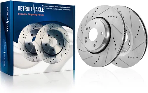 Vista 33 de Detroit Axle - Rotores de freno para Toyota Avalon 2020-2021 Camry 2020-2024, repuesto de rotores de freno de disco perforados y ranurados: rotor