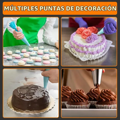 Vista 6 de ALLTOP - Juego de bolsas y puntas para decoración de tartas