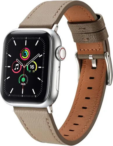 Vista 9 de Moran - Correas de cuero compatibles con Apple Watch Band 1.929 in 1.772 in 1.732 in 1.654 in 1.614 in 1.575 in 1.496 in, correa de cuero de oveja