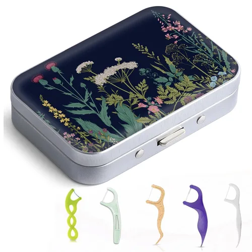 Vista 22 de Caja portátil de hilo dental Gerkia, fácil de almacenar palillos de hilo dental de varios tamaños, dispensador portátil de hilo dental es perfecto