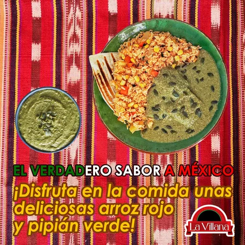 Vista 5 de La Villana - Auténtico molé mexicano - Ingredientes naturales - Pipián Verde - Paquete de 3 - 18 oz cada uno